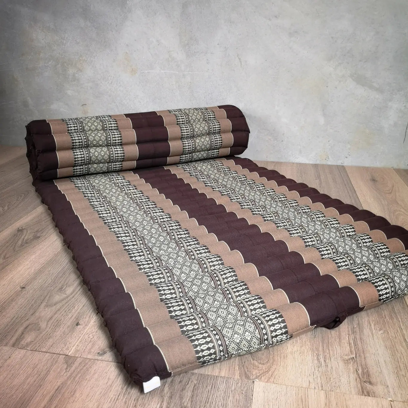 Thai Kapok Roll Up Mattress Foldout Mat Brown Wholesale Hub
