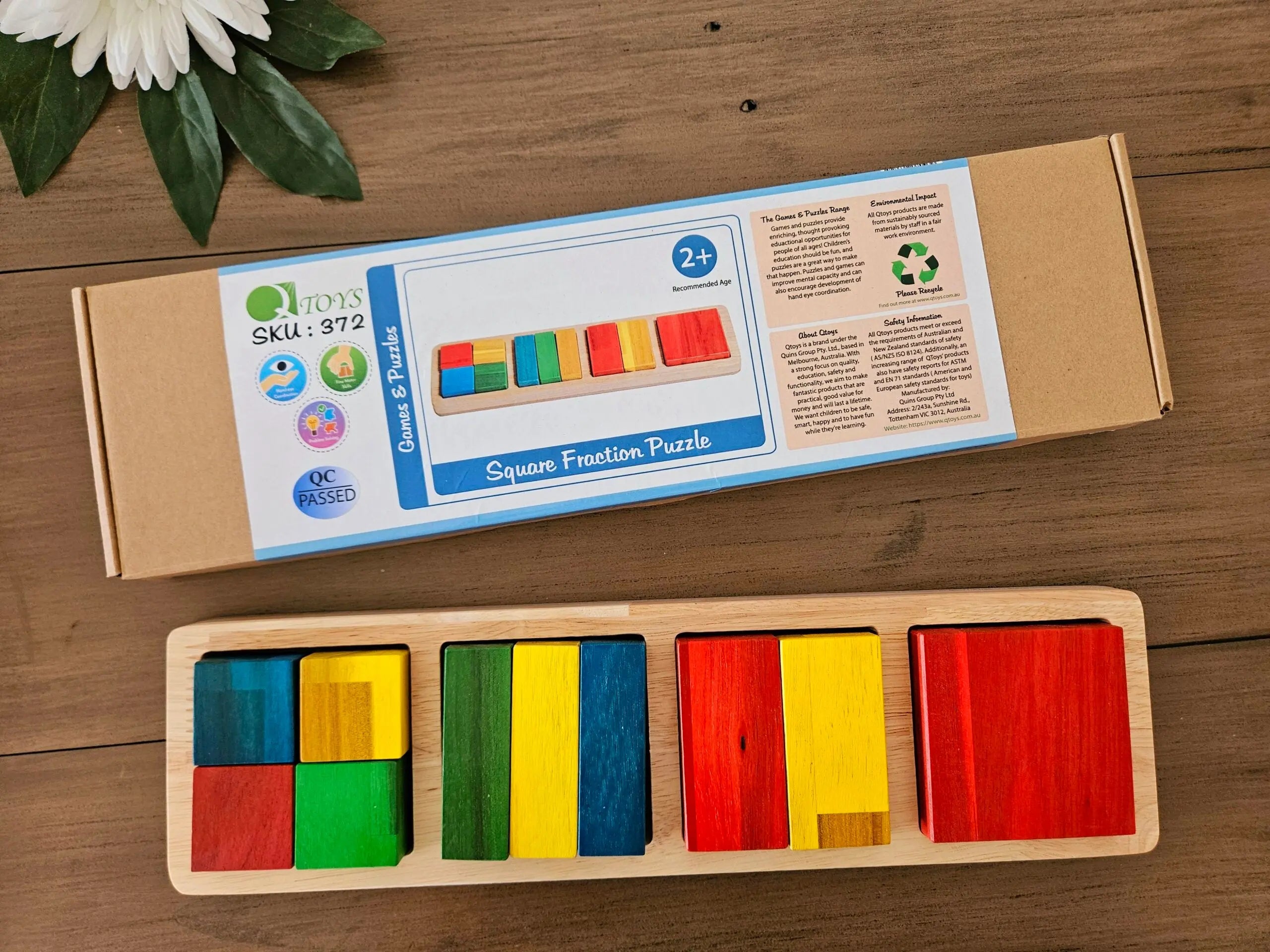 Square Fraction Puzzle Wholesale Hub