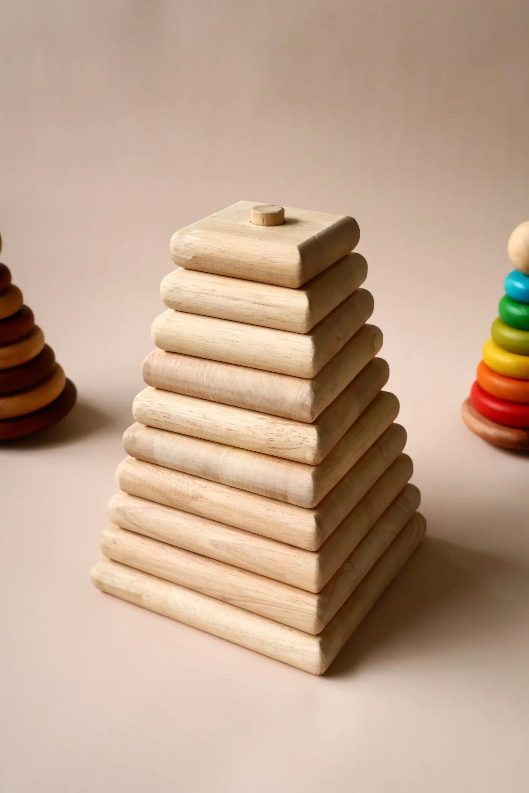 Natural Square Stacker Wholesale Hub