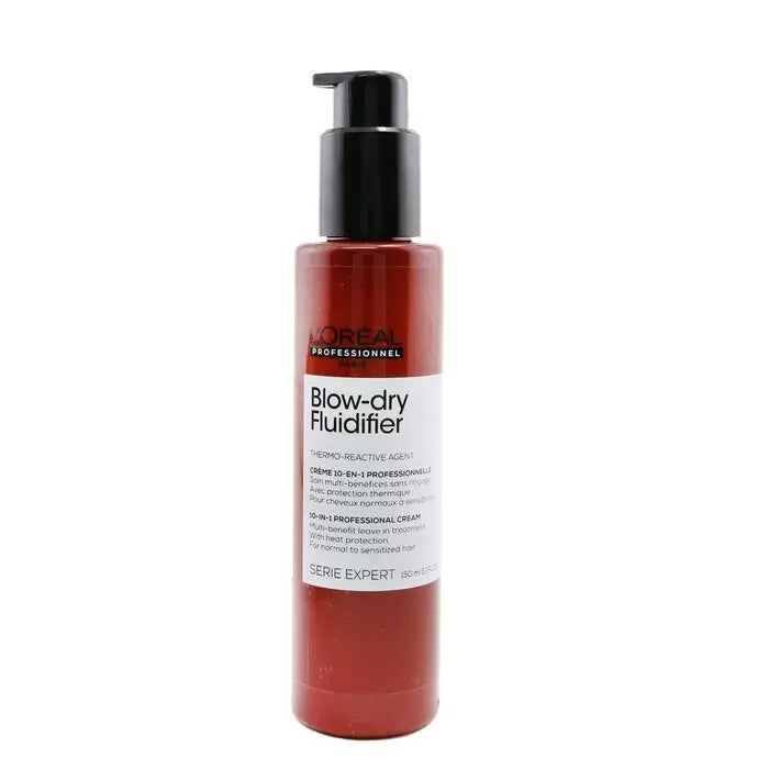 L'Oreal Professionnel Serie Expert - Blow-Dry Fluidifier Thermo-Reactive Agent 10 in 1 Professional Cream (Normol to Sensitized Hair) 150ml/5.1oz Wholesale Hub