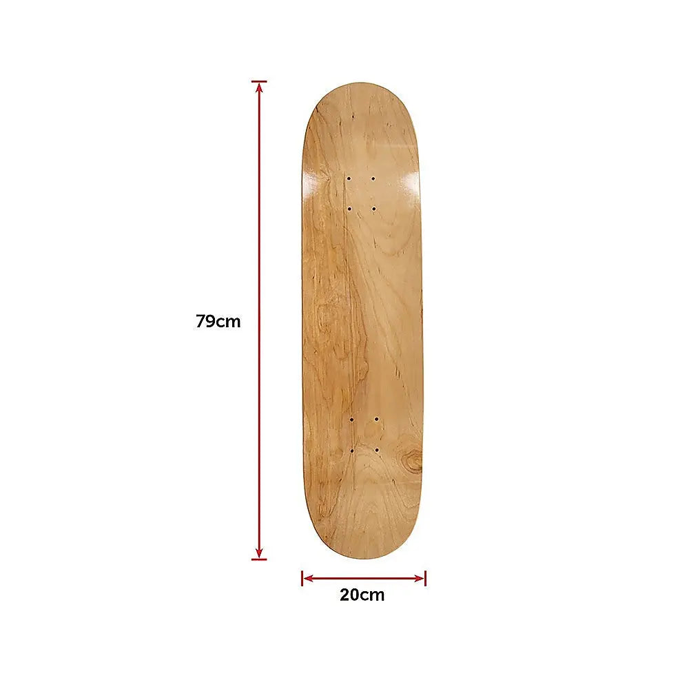 7 Layers Skateboard Deck Natural Wood Maple Double Concave Blank Skate Board DIY Wholesale Hub