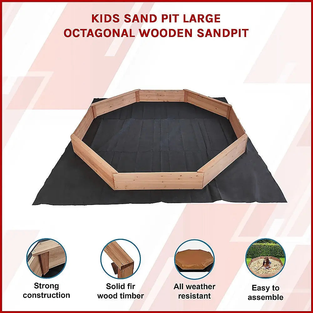 Kids Sand Pit Large Octagonal Wooden Sandpit Wholesale Hub