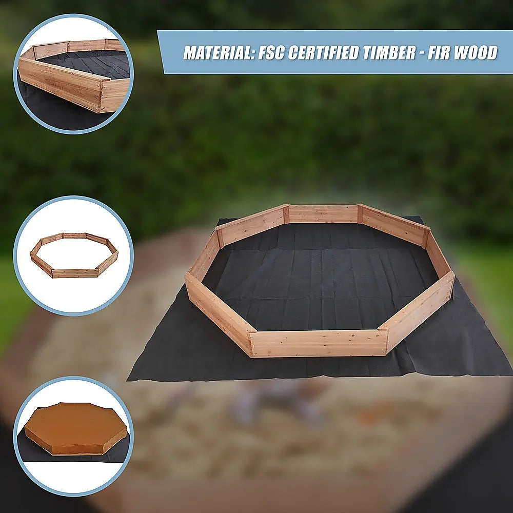 Kids Sand Pit Large Octagonal Wooden Sandpit Wholesale Hub