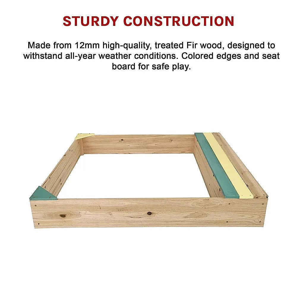 Wooden Kids Backyard Sandbox Children Outdoor Play Toy Sandpit Wholesale Hub