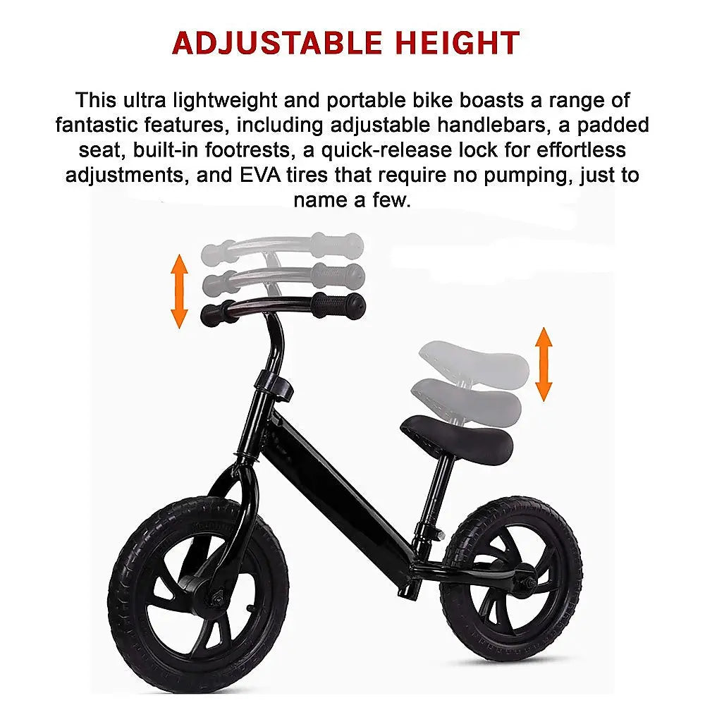 Kids Ride On Push Bike Balance Bicycle with Training Wheels for Toddlers Wholesale Hub