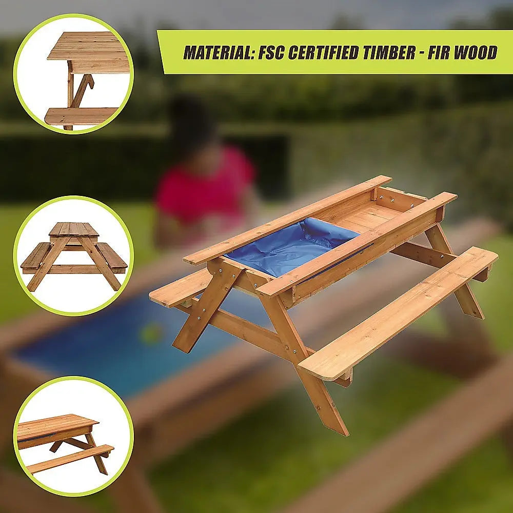Sand & Water Wooden Picnic Table Wholesale Hub