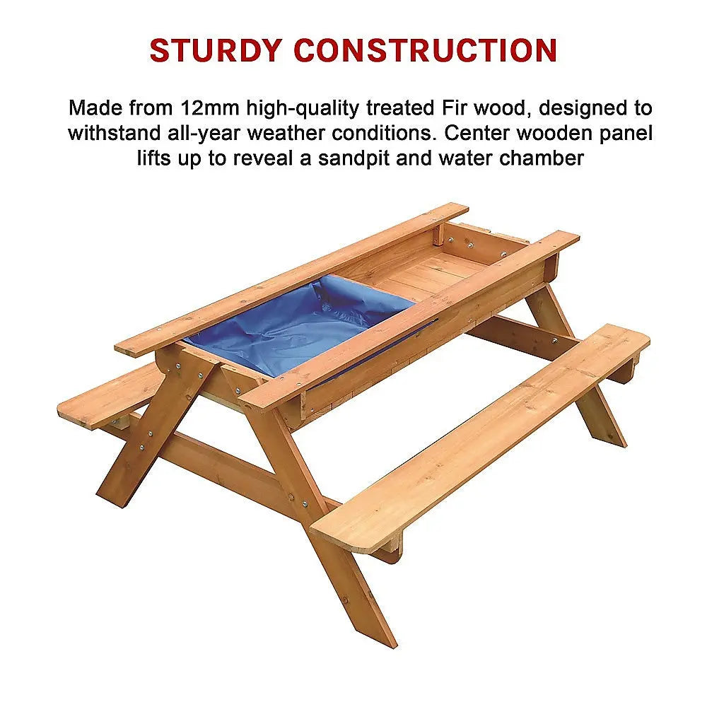 Sand & Water Wooden Picnic Table Wholesale Hub