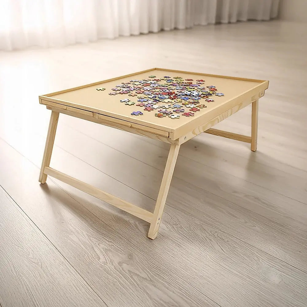 1500 Piece Wooden Jigsaw Puzzle Table – 67x87cm Puzzle Board with Folding Legs Wholesale Hub