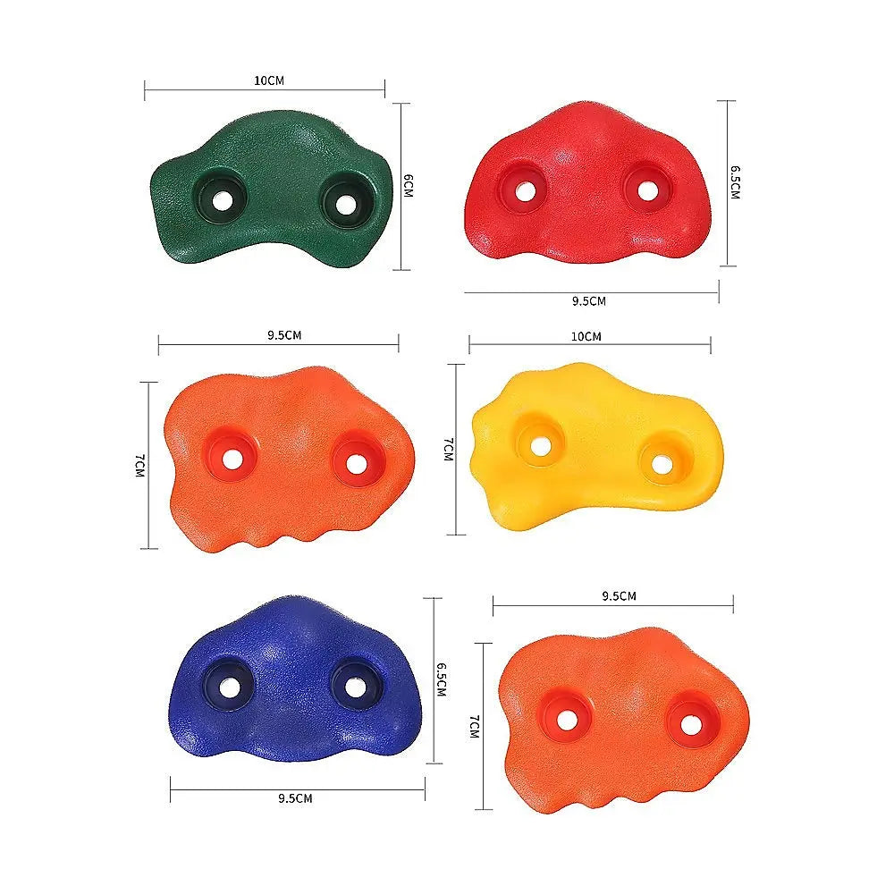 Jungle Gym Rock Climbing Holds Kids Wall Mounting Hardware Knotted Rope 25 Handles Playground Wholesale Hub