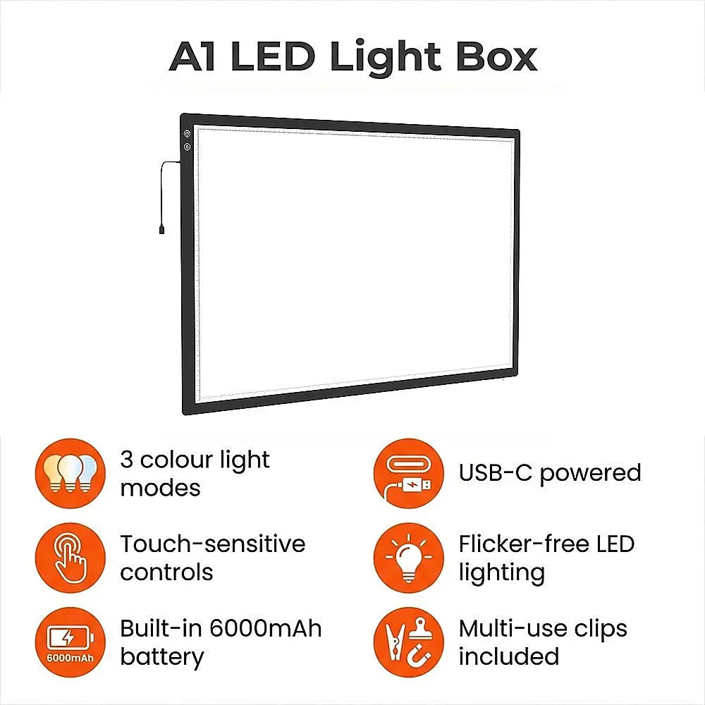 A1 LED Light Box for Drawing, Calligraphy & Tracing Artists Pad Wholesale Hub