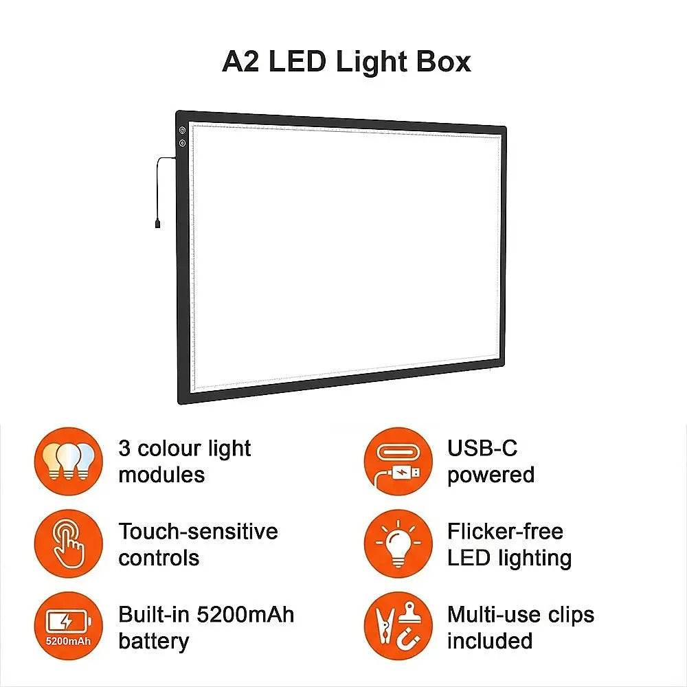 A2 LED Light Box for Drawing, Calligraphy & Tracing Artists Pad Wholesale Hub
