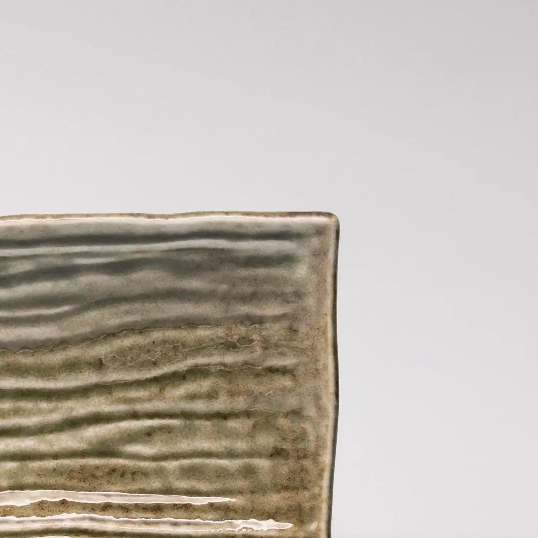 Plate Rectangular 33x10cm Sage Glaze Wholesale Hub