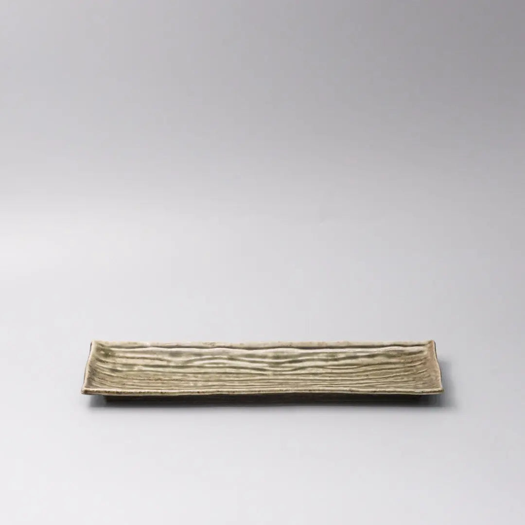 Plate Rectangular 33x10cm Sage Glaze Wholesale Hub