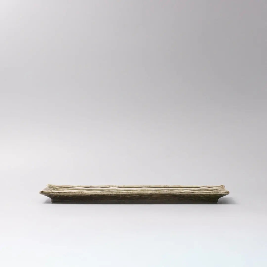 Plate Rectangular 33x10cm Sage Glaze Wholesale Hub