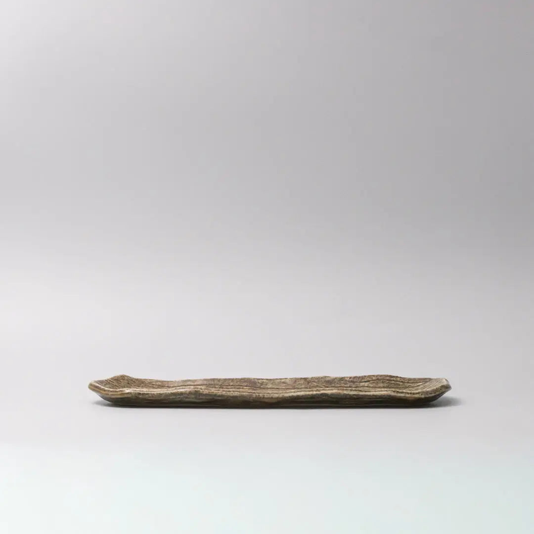 Plate Sashimi Organic Shape 13cm Sage Glaze Wholesale Hub