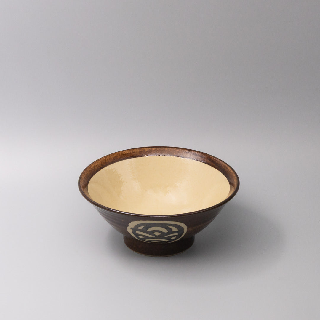 Udon Bowl 22cm Toffee Mon Glaze Wholesale Hub