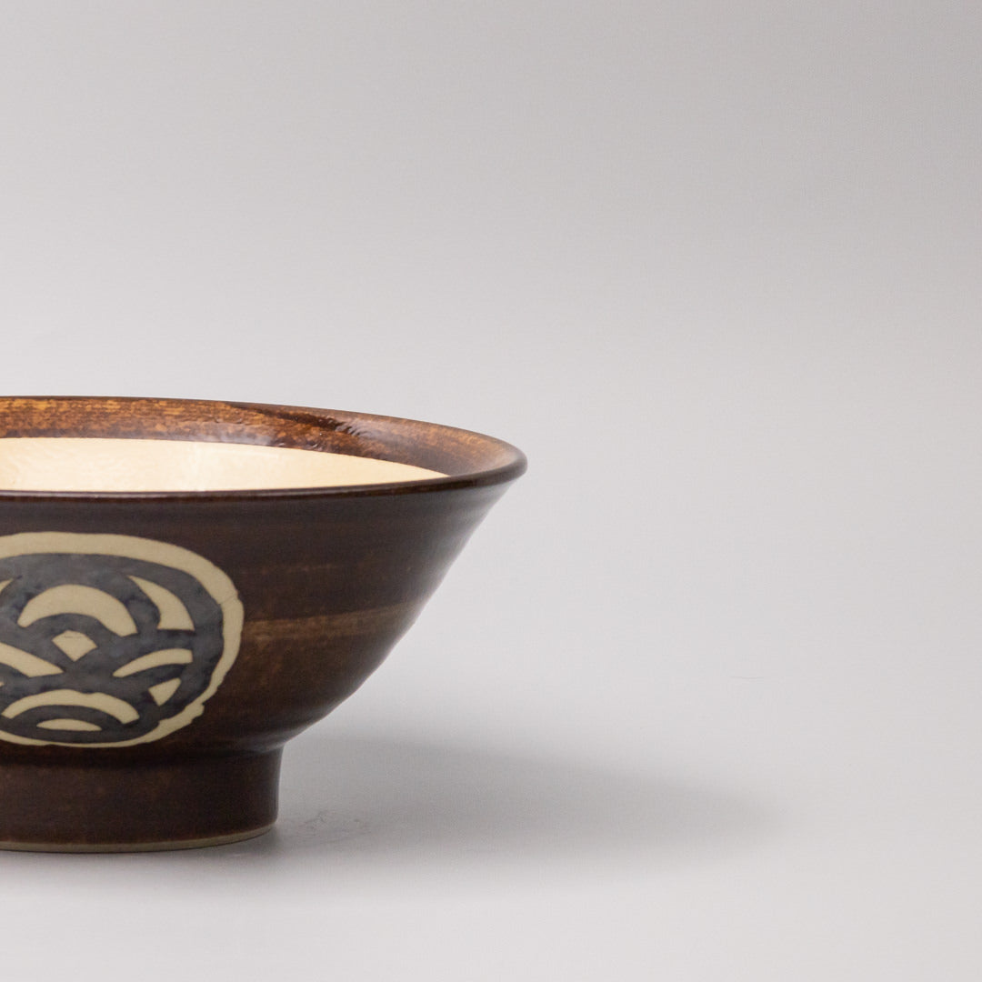 Udon Bowl 22cm Toffee Mon Glaze Wholesale Hub