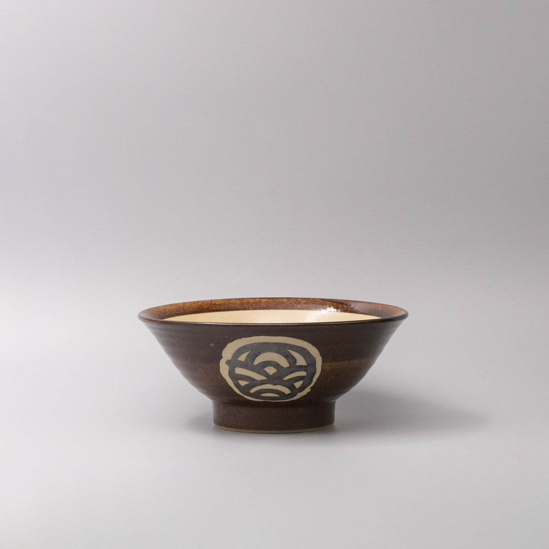 Udon Bowl 22cm Toffee Mon Glaze Wholesale Hub