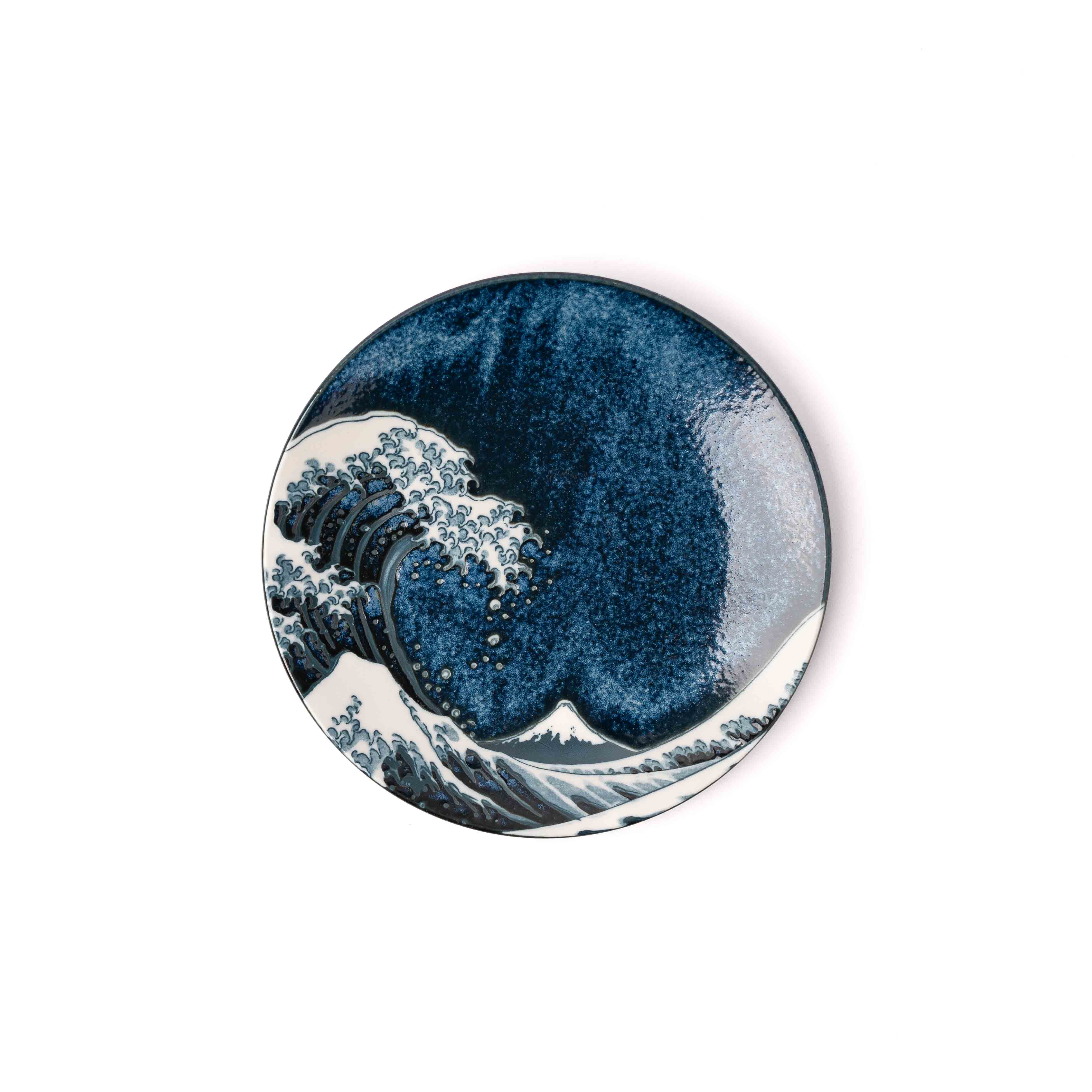 Side Plate 20cm Hokusai Great Wave Design Wholesale Hub