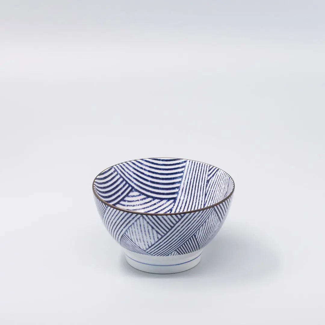 Bowl 16cm Thatched Navy Design Wholesale Hub