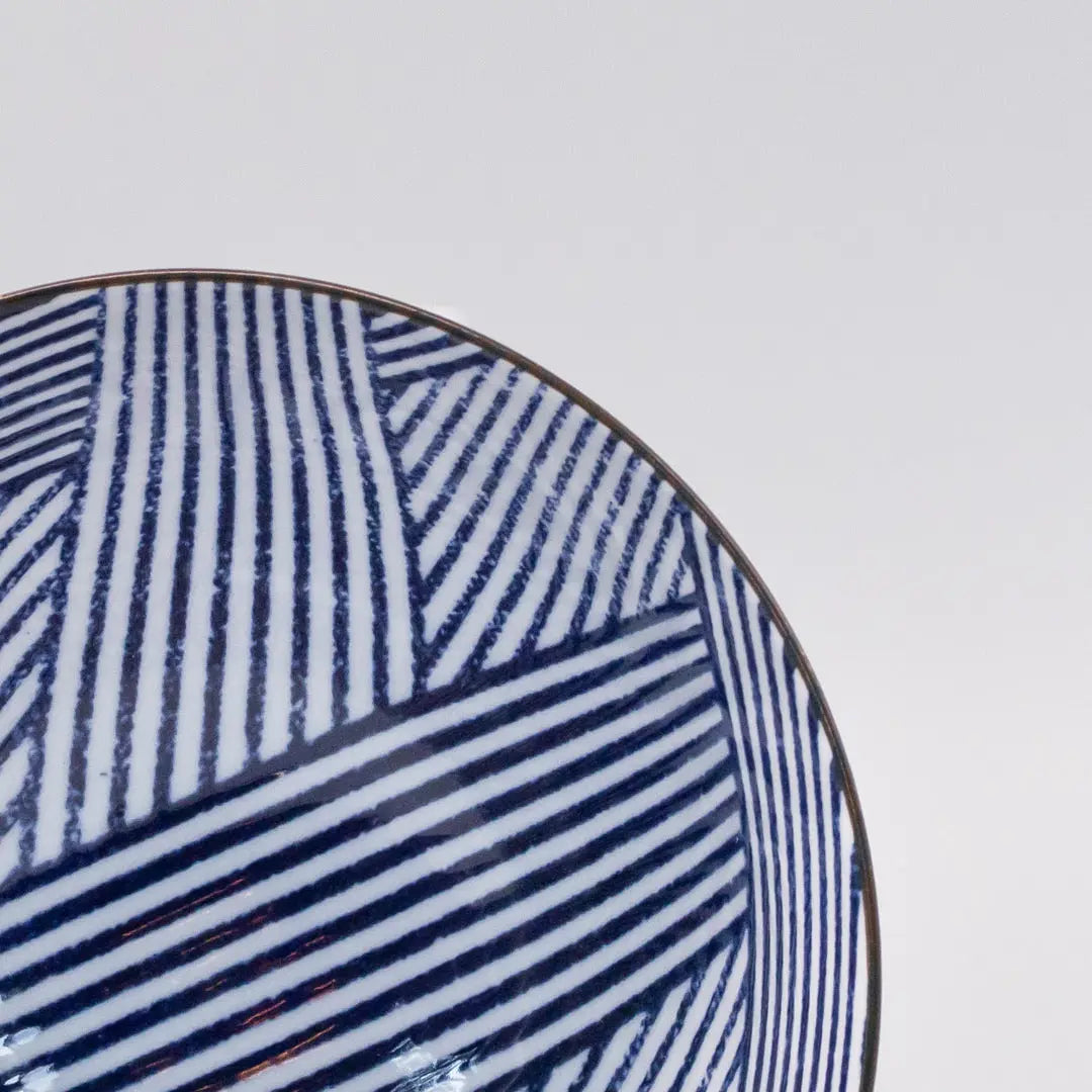 Bowl 16cm Thatched Navy Design Wholesale Hub