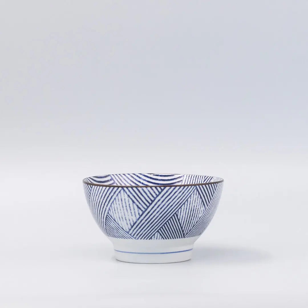 Bowl 16cm Thatched Navy Design Wholesale Hub