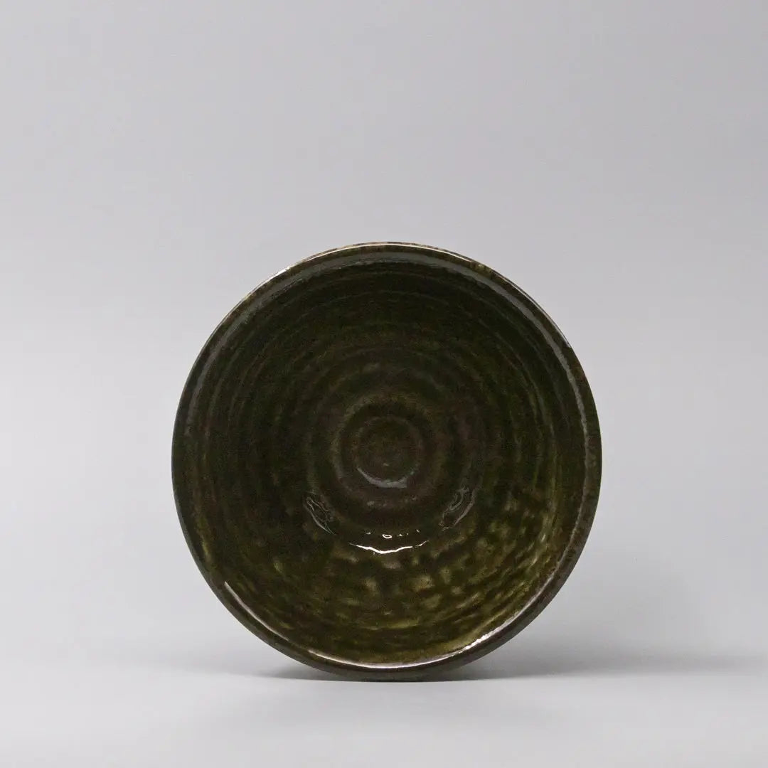 Bowl 15.5cm Shinogi Moss Black Glaze Wholesale Hub