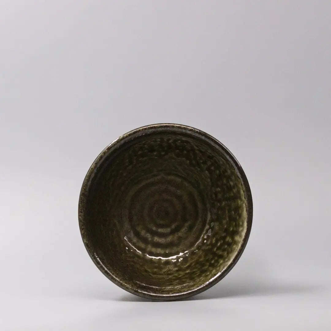 Bowl 18cm Shinogi Moss Black Glaze Wholesale Hub