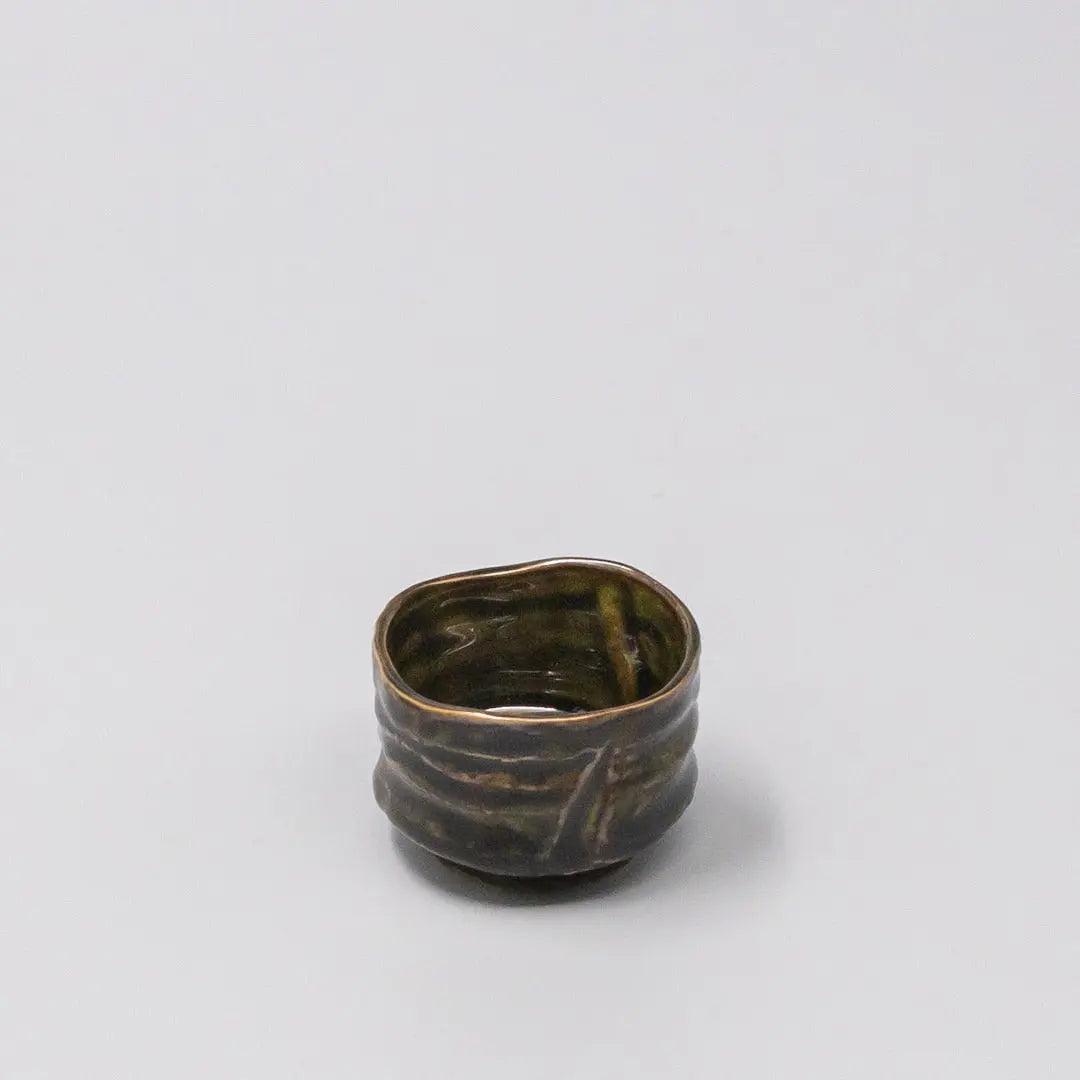 Sake Cup Sage Brown Glaze Wholesale Hub