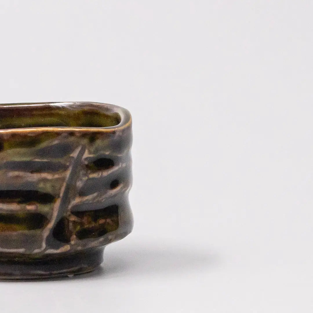 Sake Cup Sage Brown Glaze Wholesale Hub
