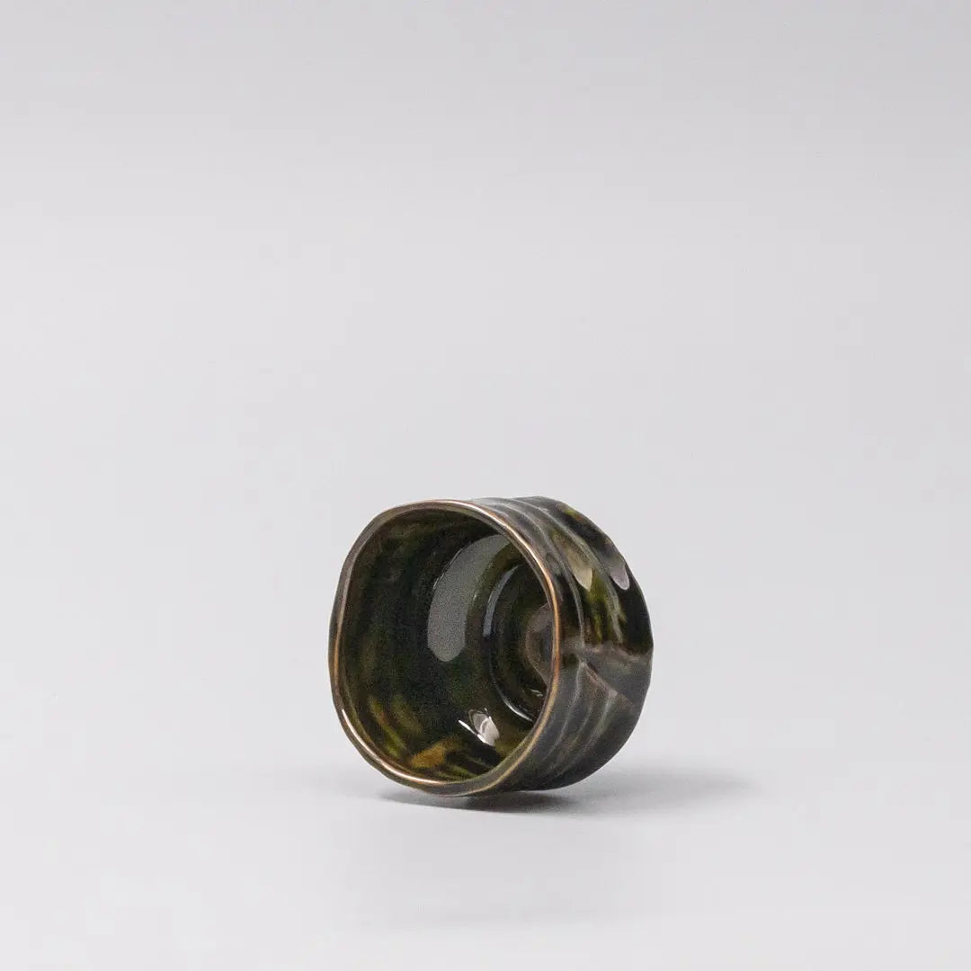 Sake Cup Sage Brown Glaze Wholesale Hub