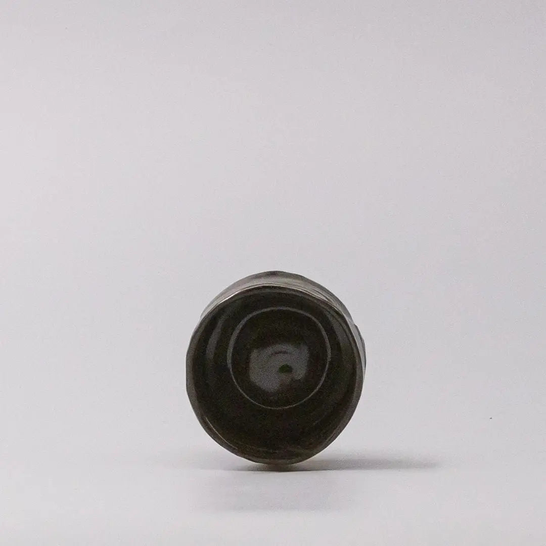 Sake Cup Moss Black Glaze Wholesale Hub
