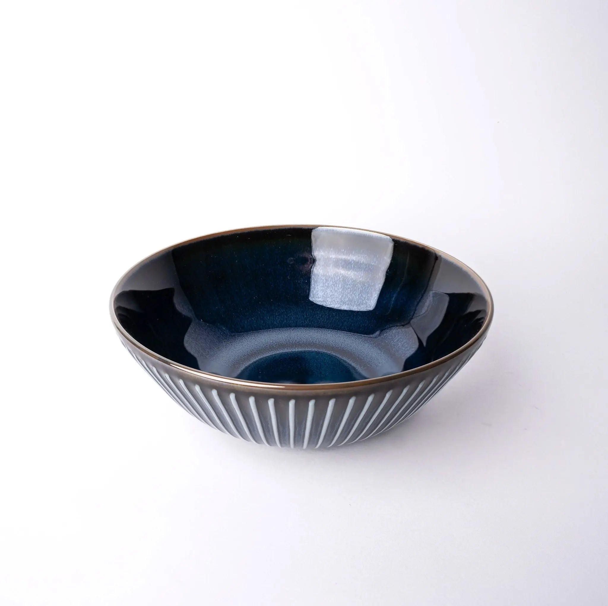 Bowl 21cm Navy Sendan Glaze Wholesale Hub