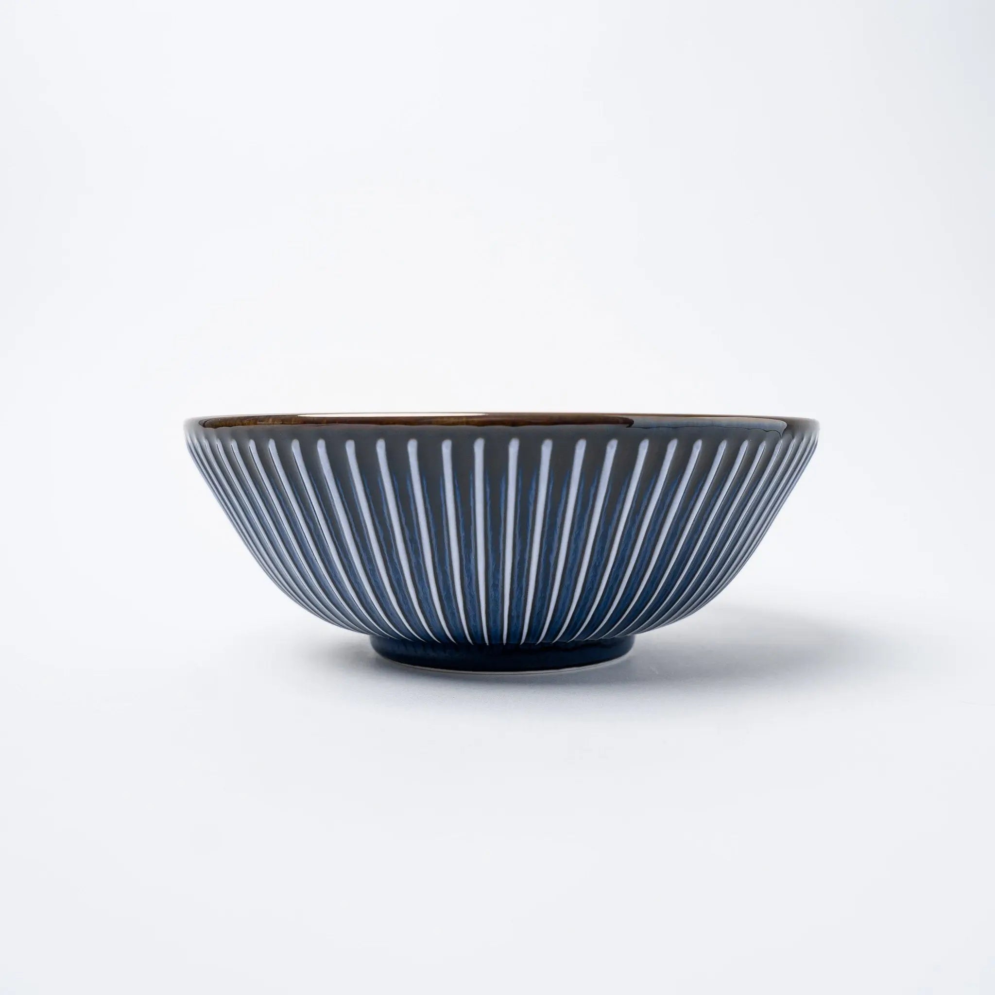 Bowl 21cm Navy Sendan Glaze Wholesale Hub