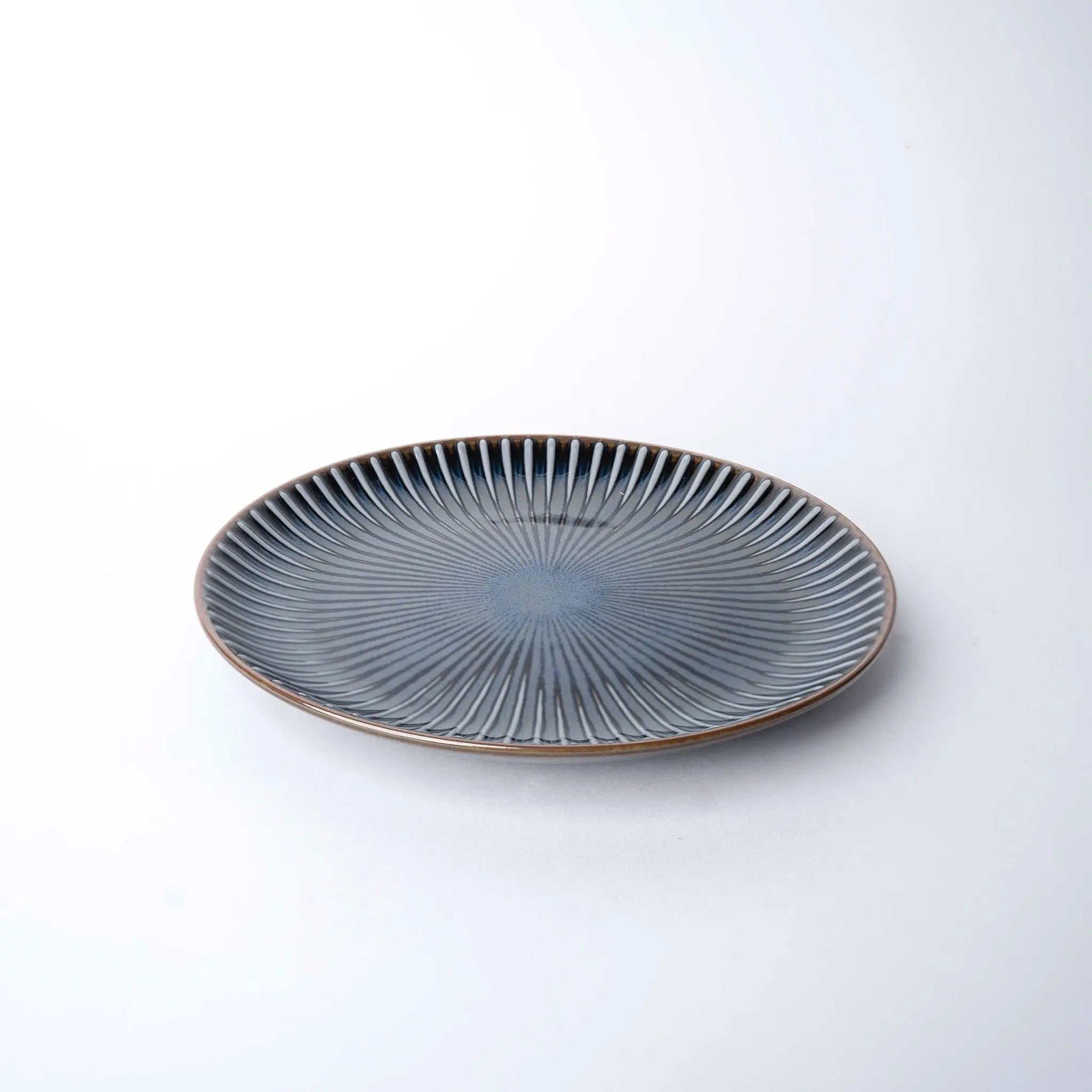 Side Plate 20.5cm Navy Sendan Glaze Wholesale Hub