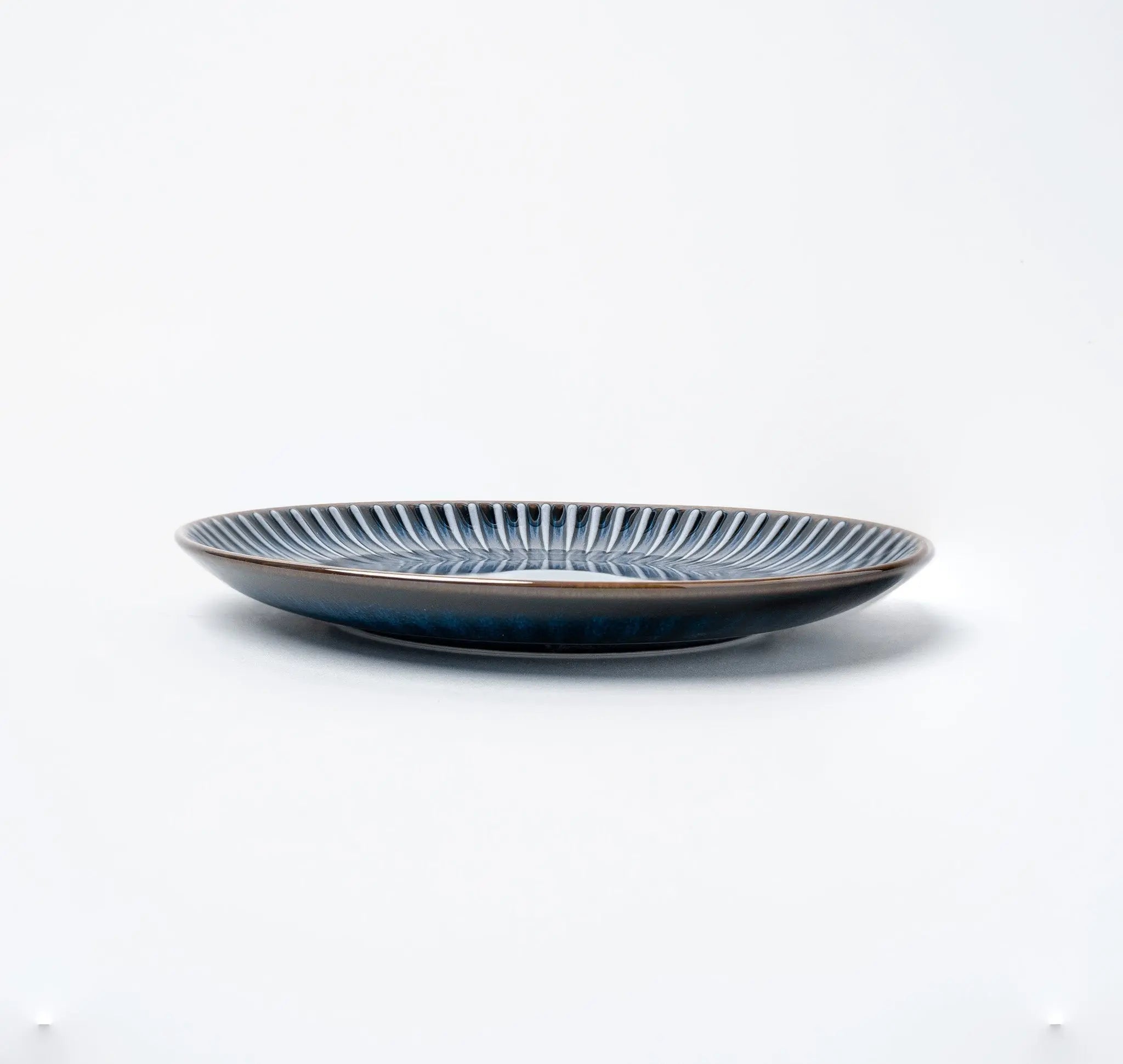 Side Plate 20.5cm Navy Sendan Glaze Wholesale Hub