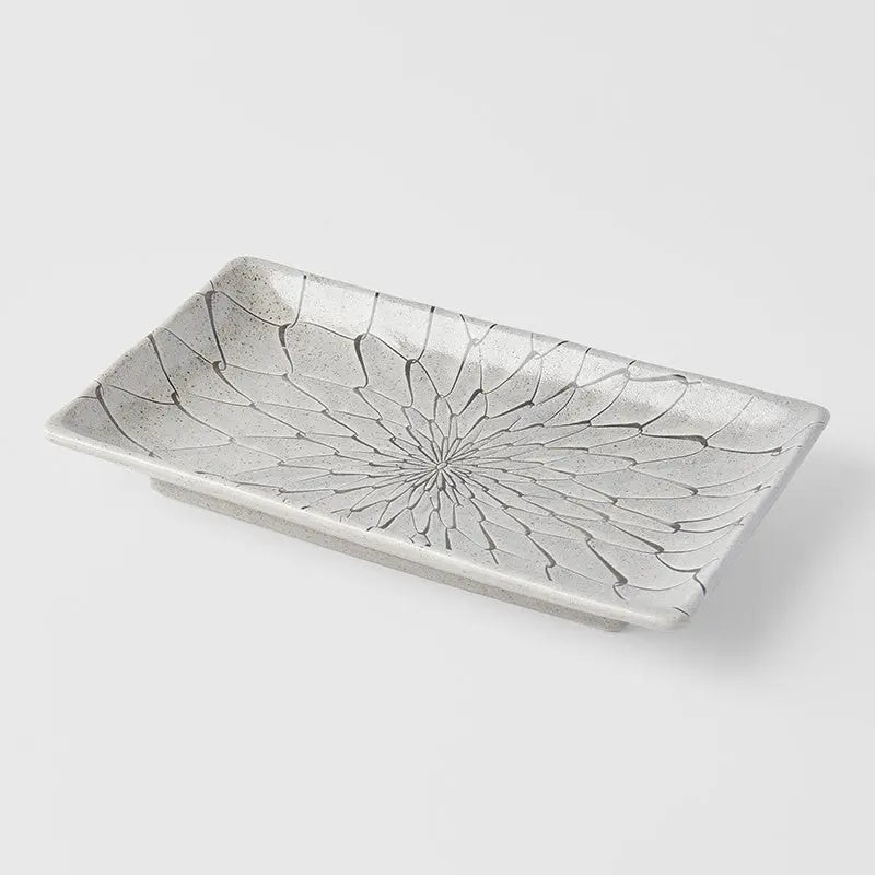 Sushi Plate 22cm Grey Net Design Wholesale Hub