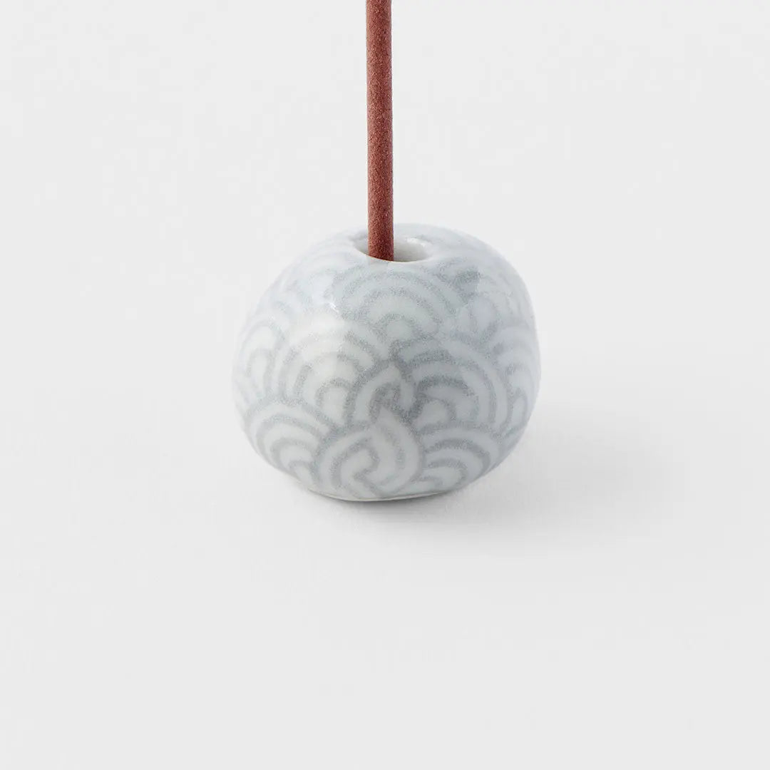 Incense Stand 2.3cm Grey Wave Wholesale Hub