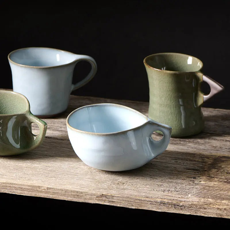 Cup 100ml Arc Ice Blue Glaze Wholesale Hub