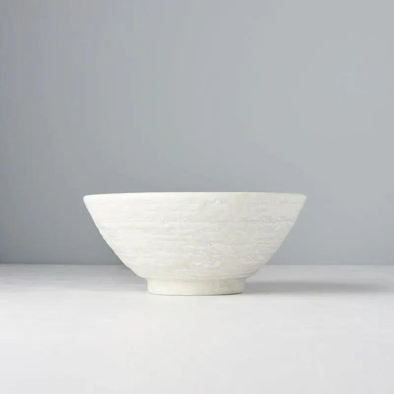 Udon Bowl 19.5cm White Star Glaze Wholesale Hub