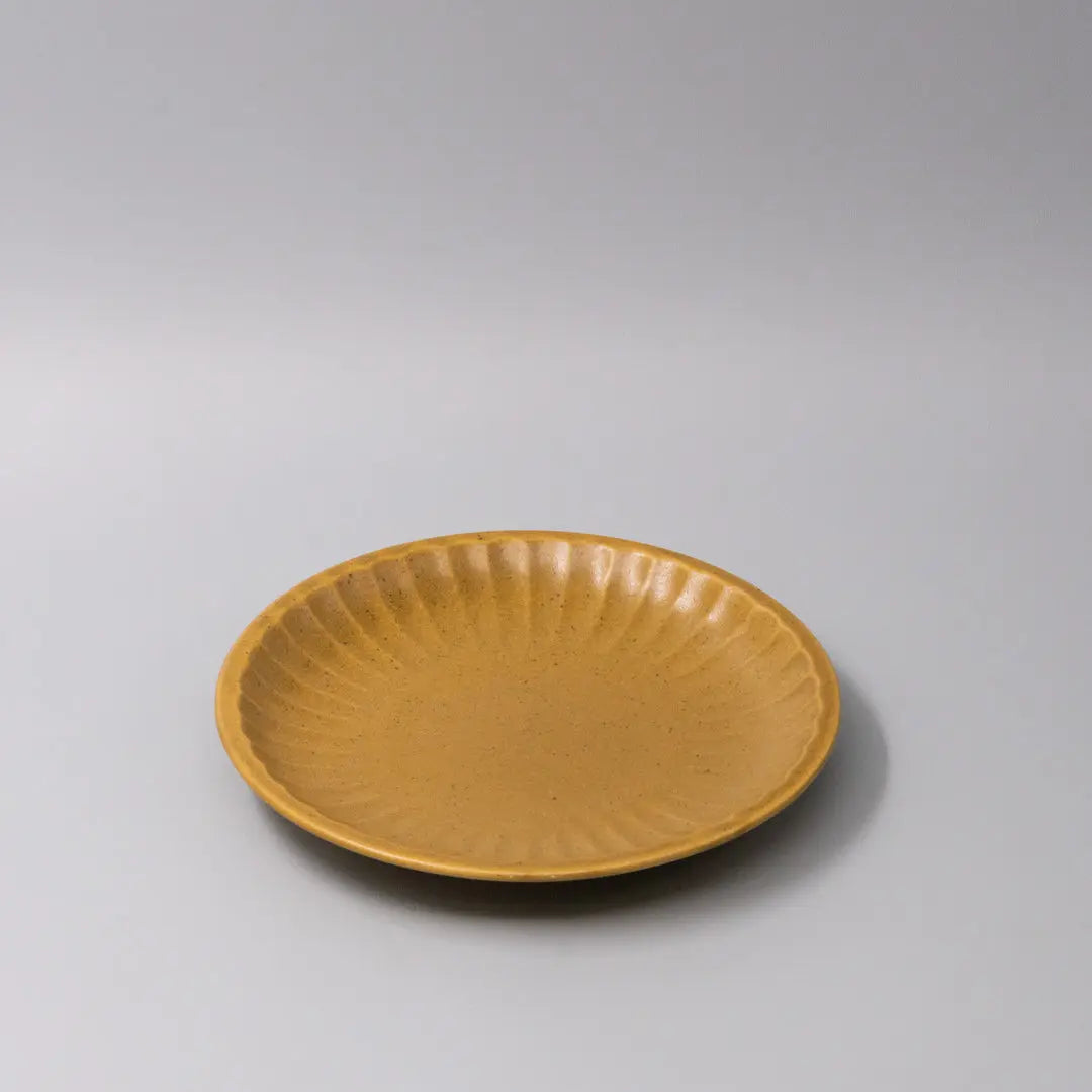 Plate 21.5cm Sunburst Turmeric Glaze Wholesale Hub