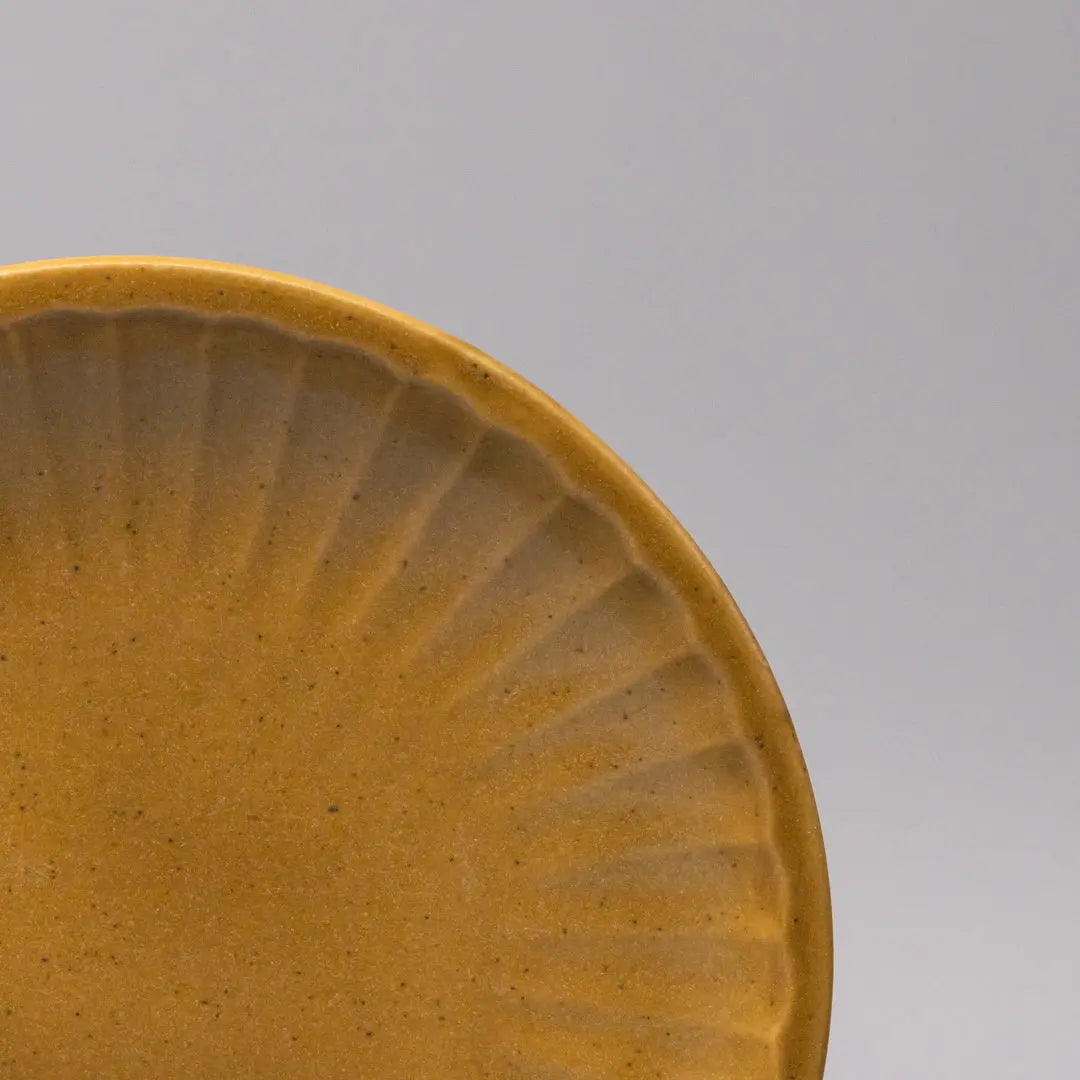 Plate 21.5cm Sunburst Turmeric Glaze Wholesale Hub