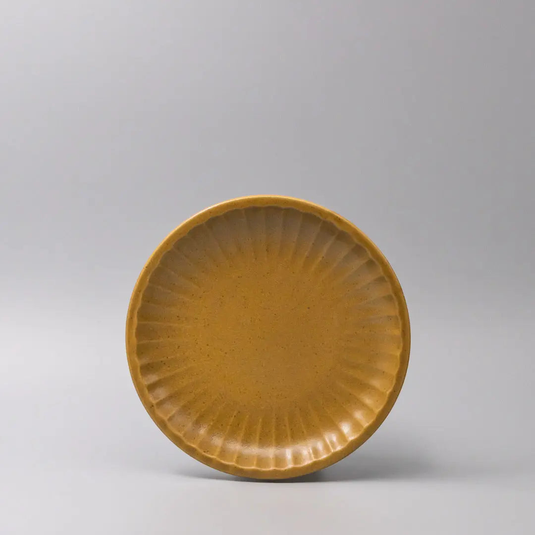 Plate 21.5cm Sunburst Turmeric Glaze Wholesale Hub