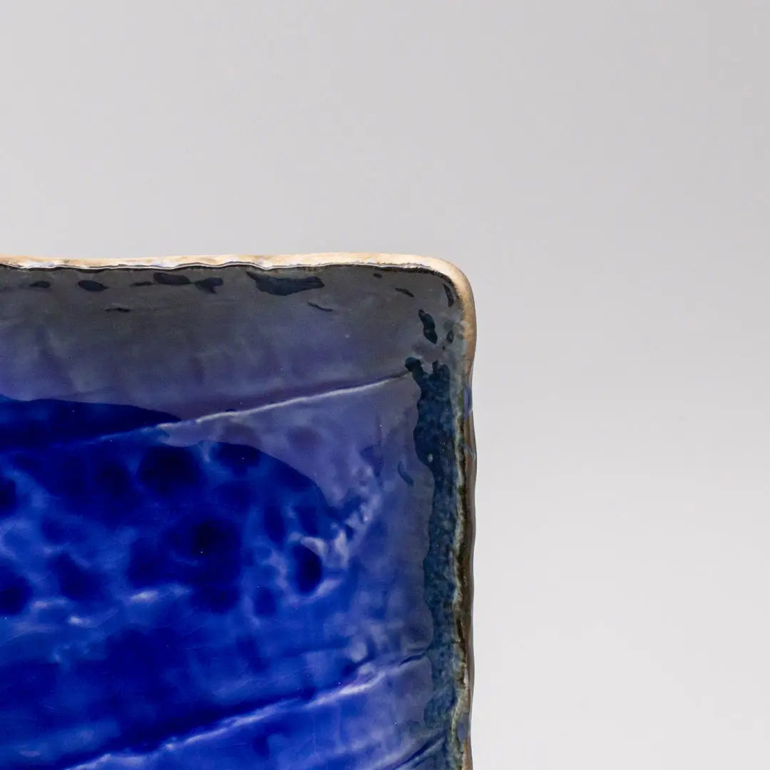 Sushi Plate Swept Side 26cm Cobalt Dark Edge Wholesale Hub