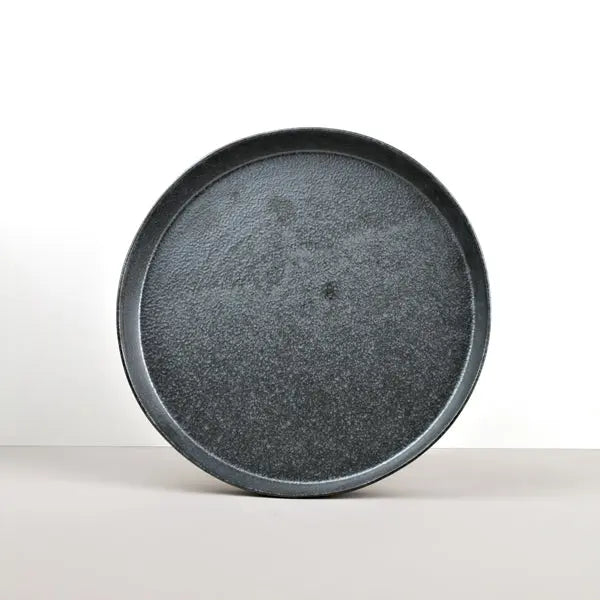 Plate High Rim 25cm Craft Black Design Wholesale Hub