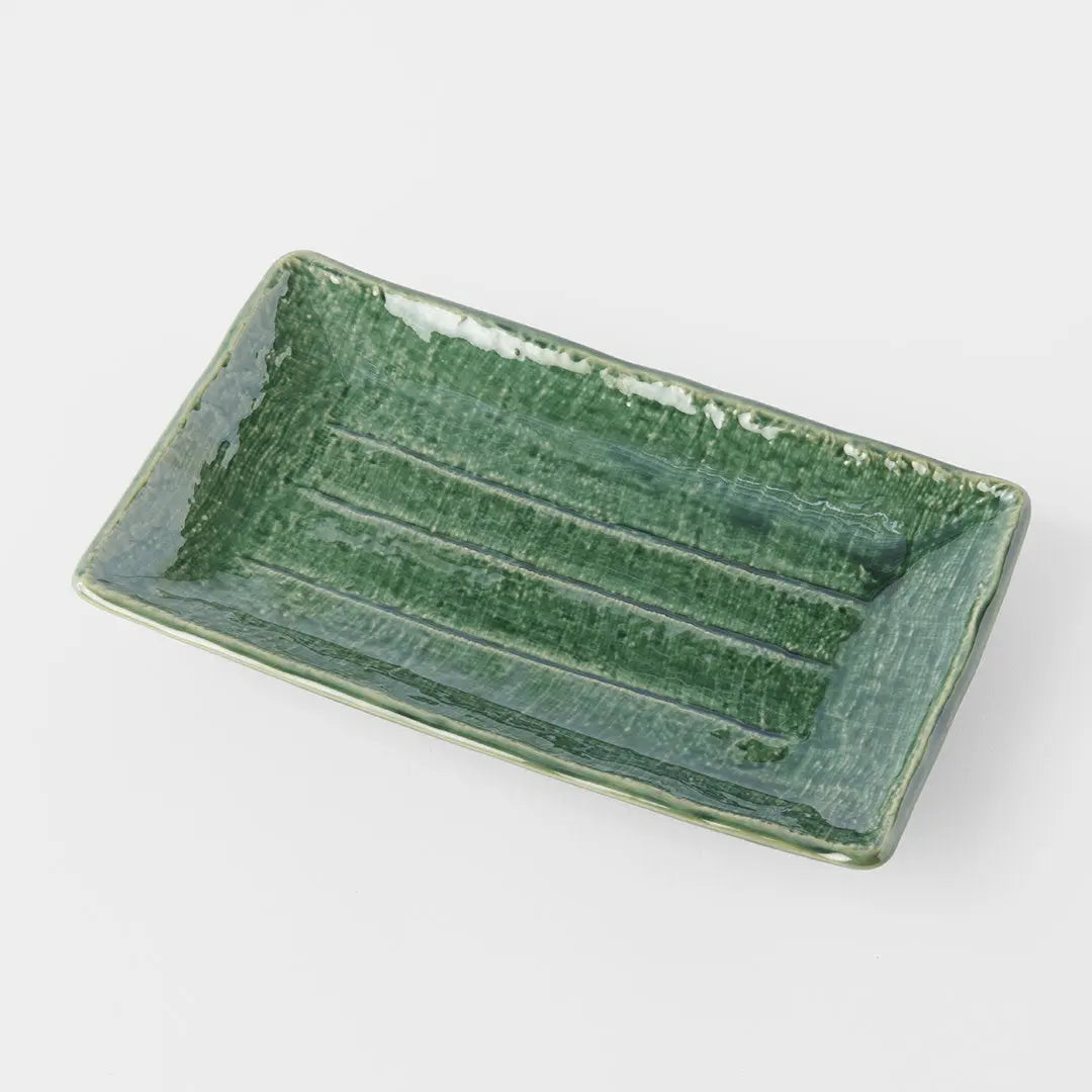 Sushi Plate 21cm Oribe Green Glaze Wholesale Hub