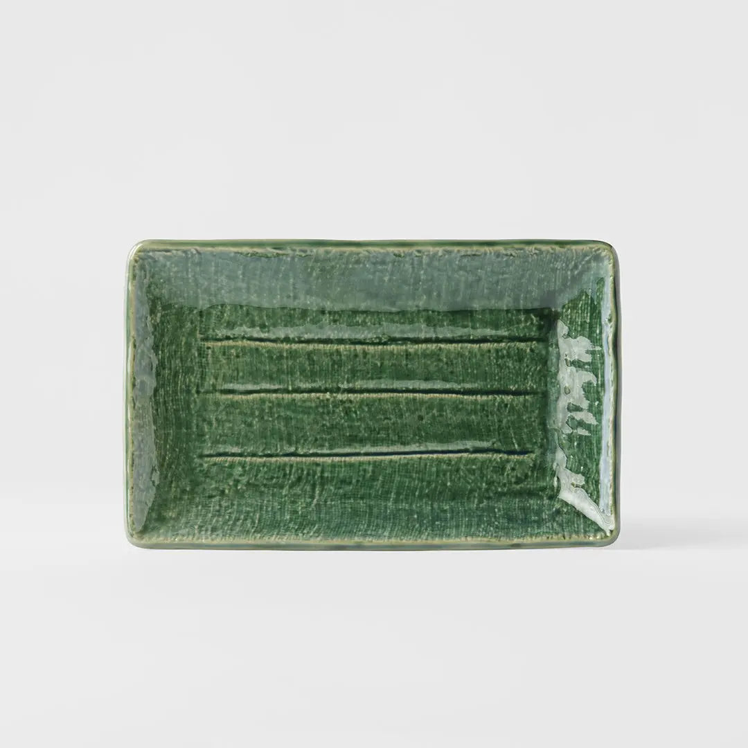 Sushi Plate 21cm Oribe Green Glaze Wholesale Hub