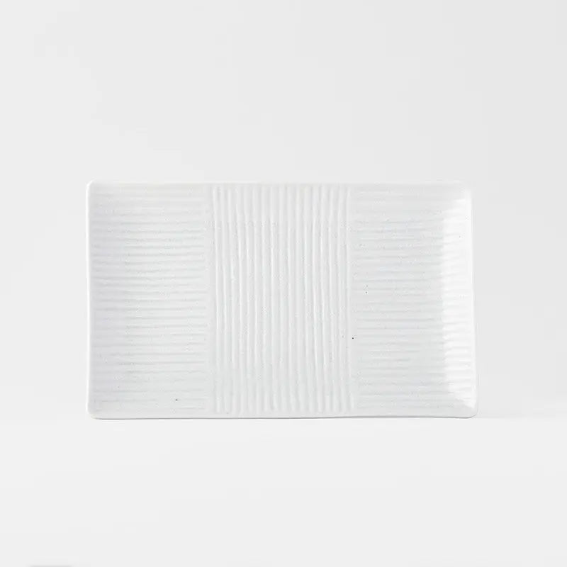 Sushi Plate 21cm Line White Design Wholesale Hub