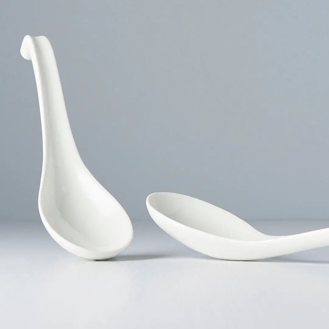 Spoon 17.5cm Kanso Soft White Glaze Wholesale Hub