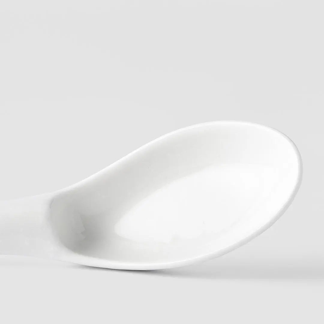 Spoon Small 15cm Kanso Soft White Glaze Wholesale Hub